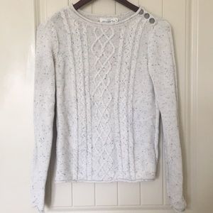 H & M Cream Cable Knit Sweater